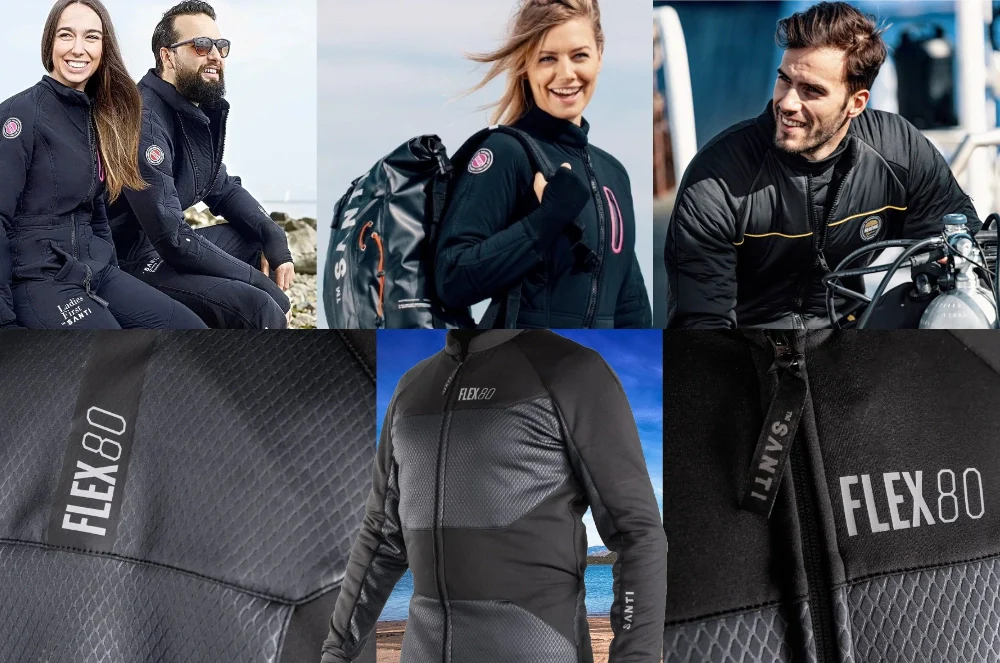Divers in SANTI Flex Undersuits