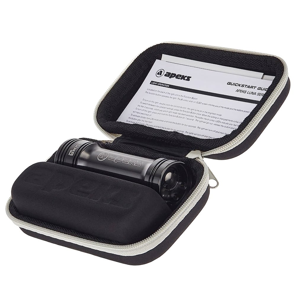 Apeks Luna Mini in case