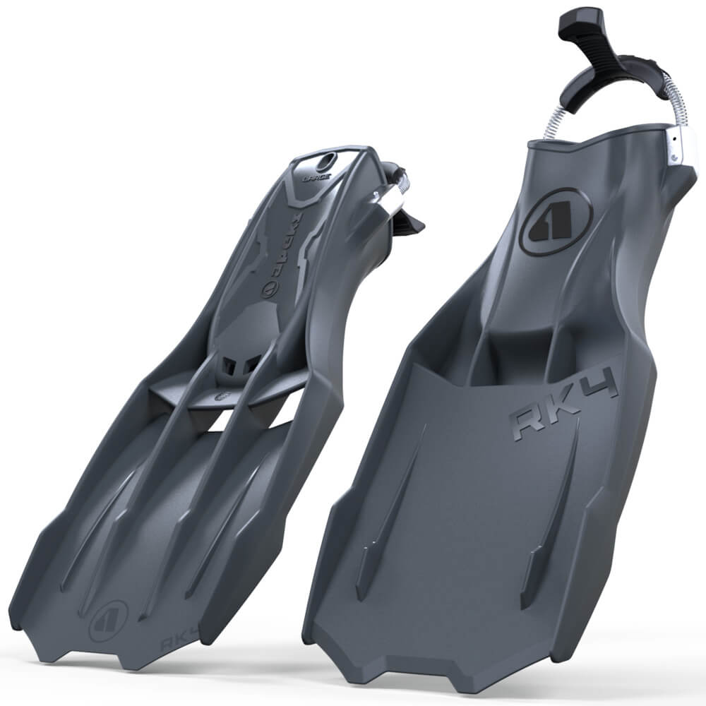 Pair of grey Apeks RK4 Fins