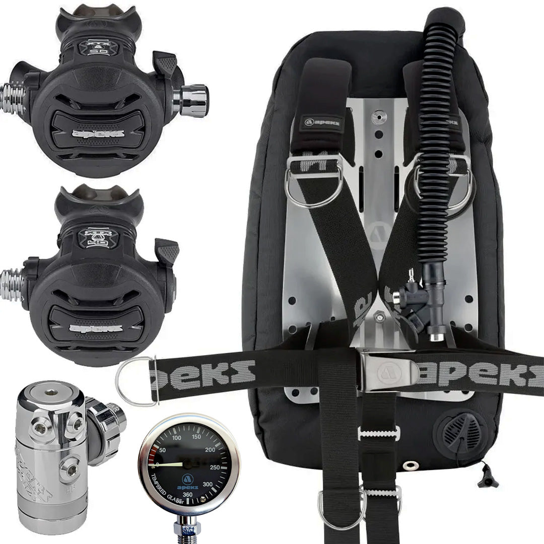 Apeks Single Cylinder wing regulator package