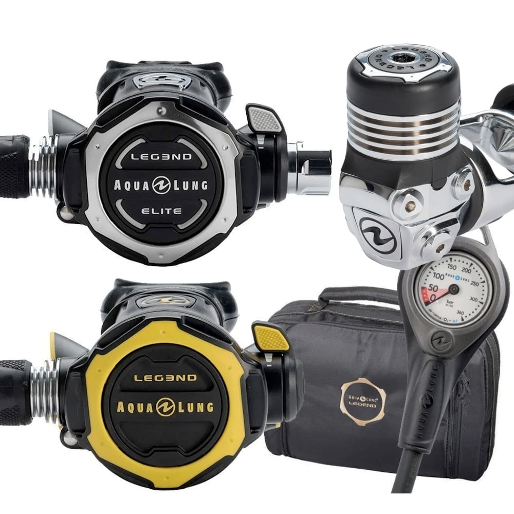 Aqualung Leg3nd Elite Regulator + Octopus, SPG, Bag