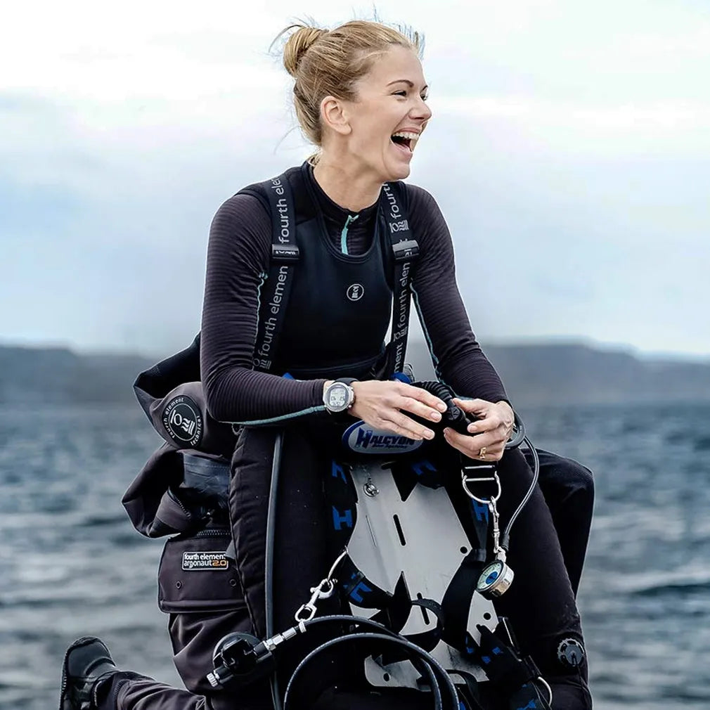 Diver wearing Fourth Element X-Core Vest
