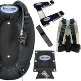 Halcyon Eclipse wing system with Halcyon Dive Systems branding on a white background