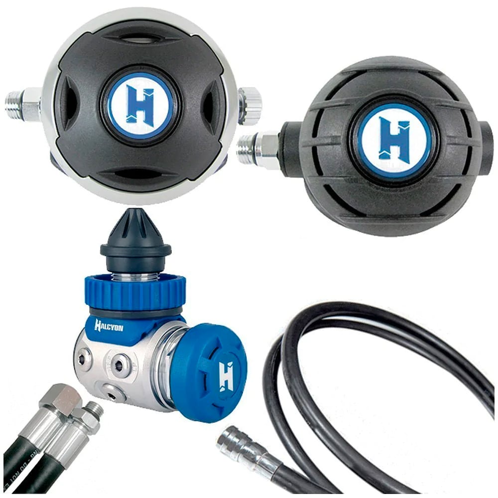 Halcyon 50D Single Tank Long Hose Regulator Set