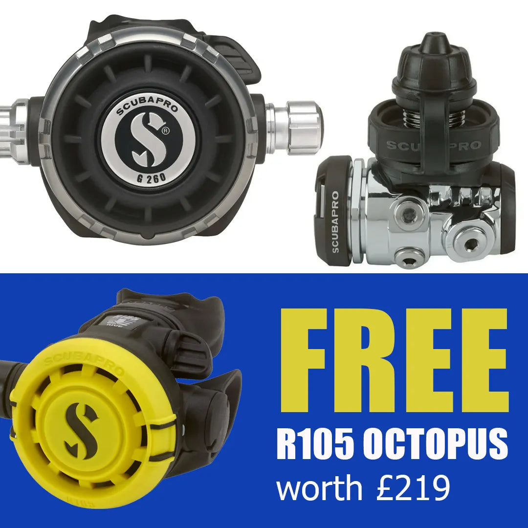 Scubapro G260 MK17 Evo2 with free R105 Octopus