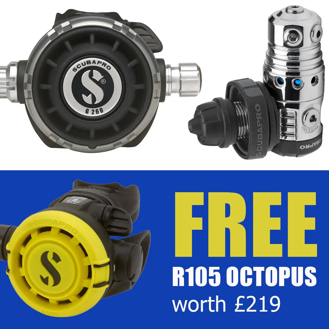 Scubapro MK25 EVo G260 with Free R105 Octopus