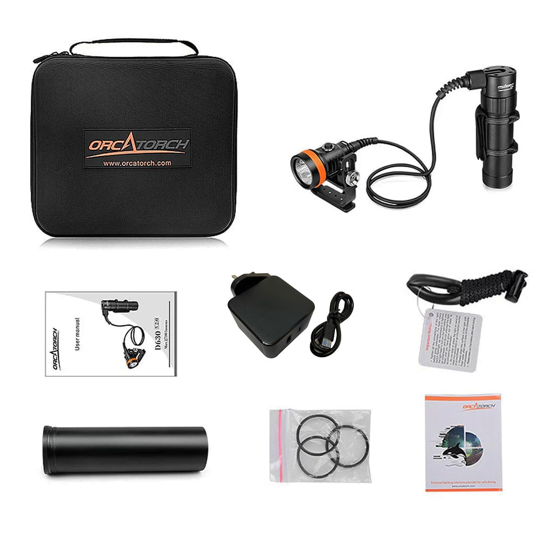 OrcaTorch D630 V2.0 Tech Dive Light