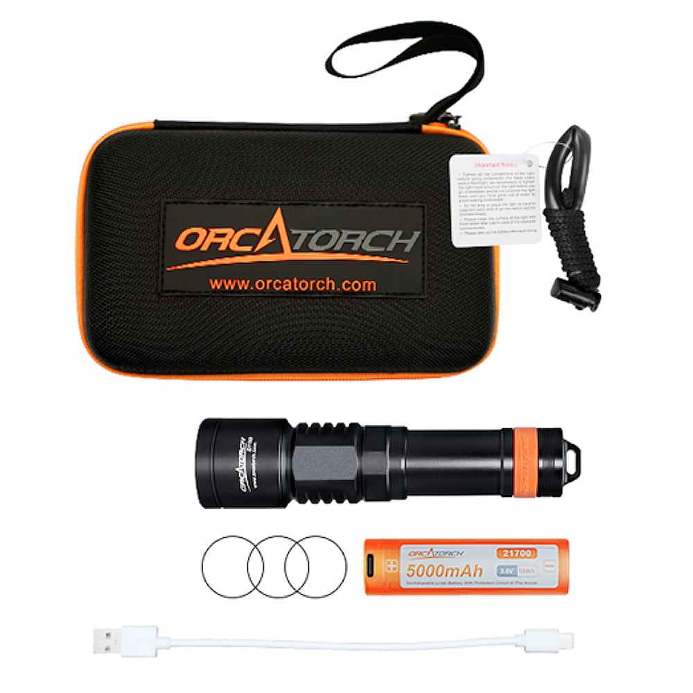 OrcaTorch D700 Dive Light