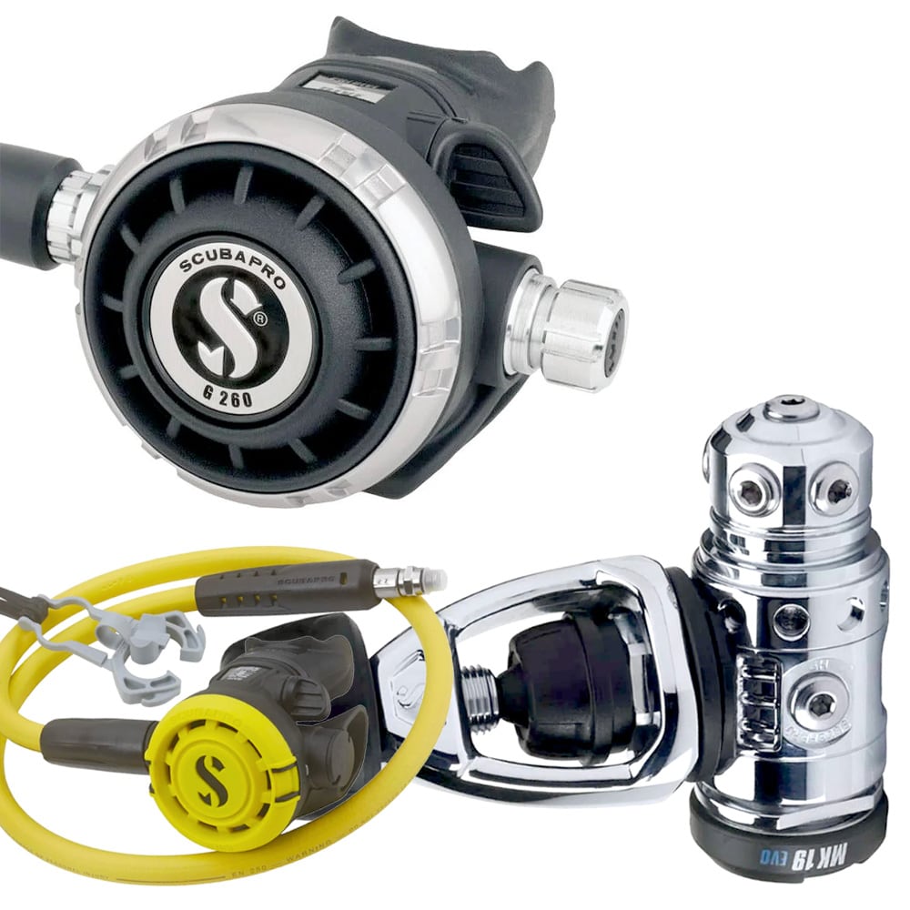 Scubapro MK19 EVO G260 Regulator with R105 Octopus A-clamp