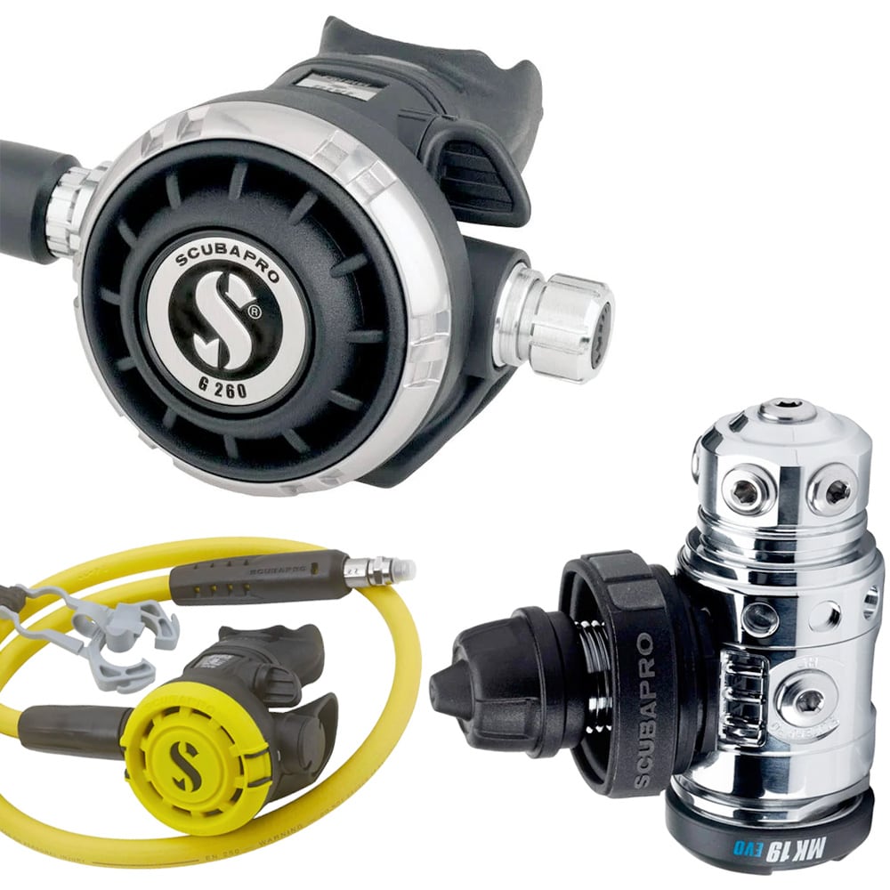 Scubapro MK19 EVO G260 Regulator with R105 Octopus DIN