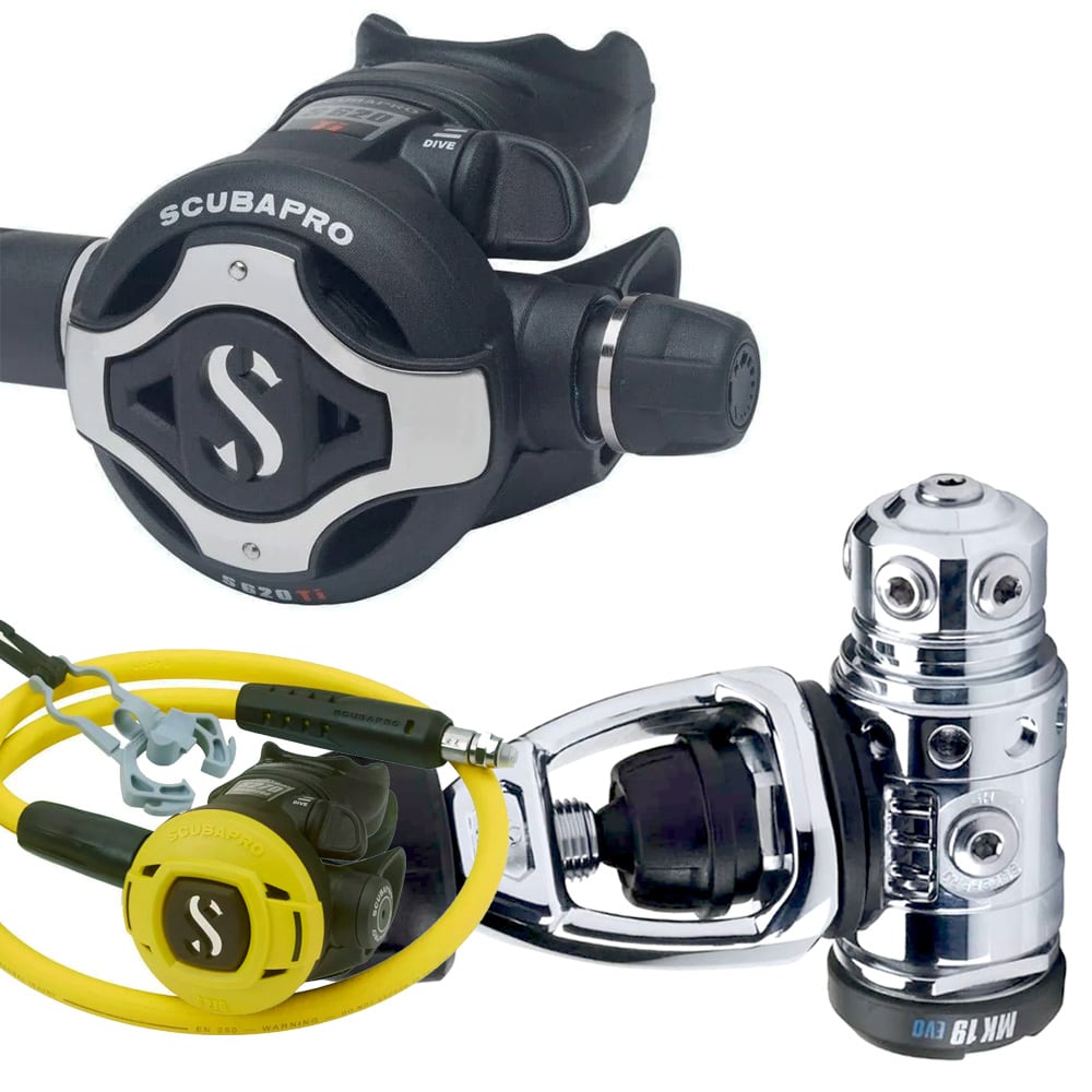 Scubapro MK19 EVO S620Ti Regulator with S270 Octopus A-clamp