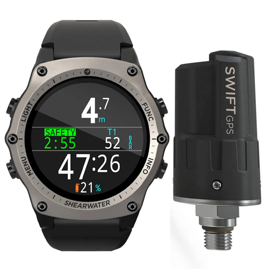 Silver Shearwater Teric with Swift GPS Transmitter