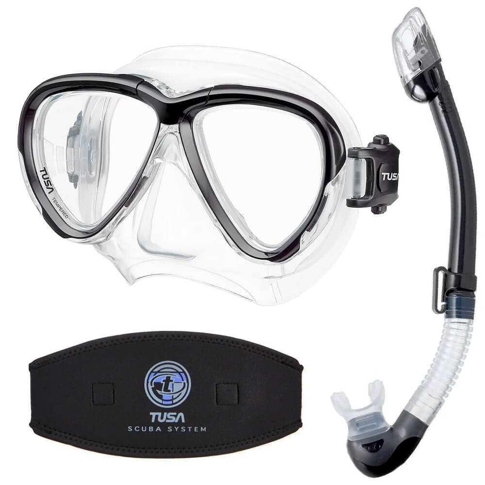 Black Tusa Snorkelling Set