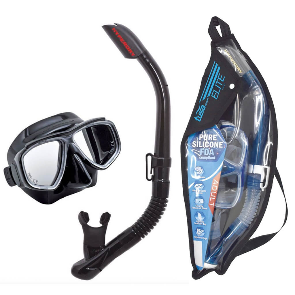 Black Tusa Splendive Snorkelling Set