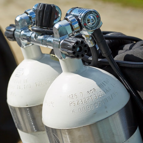 Twinset Cylinders for Diving