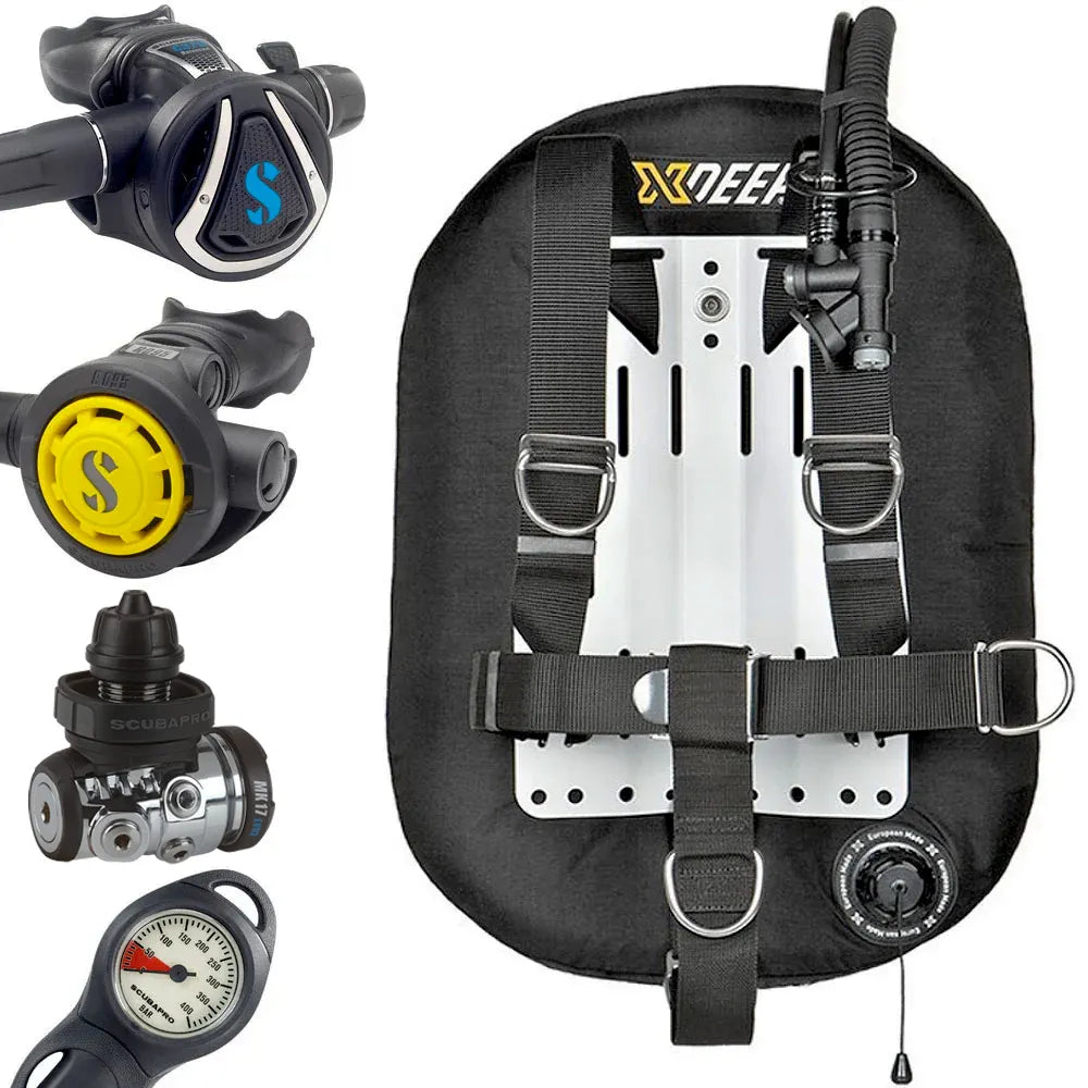 XDeep Zeos Wing Scubapro MK17 EVO 2 C370 R095 Regulator Package