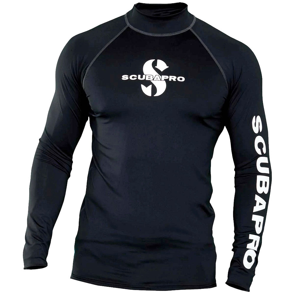 Scubapro UPF50 Long Sleeve Rash Guard - Mens Black