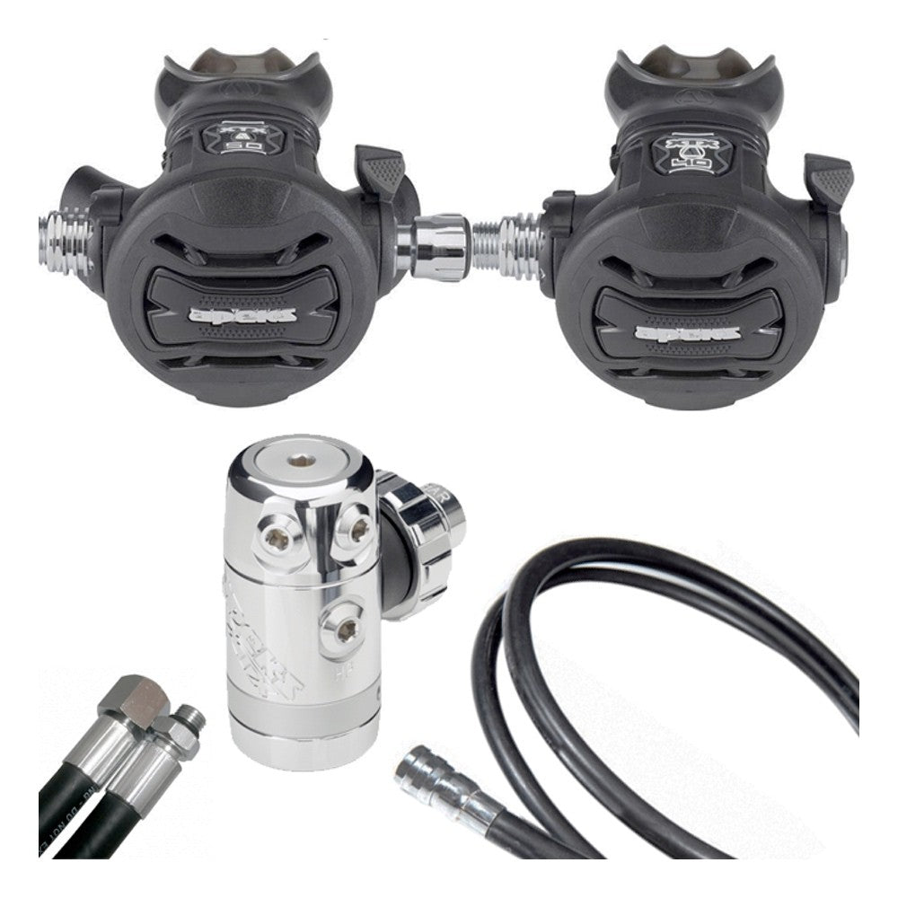 Apeks XTX50 Single Tank Long Hose Regulator Set