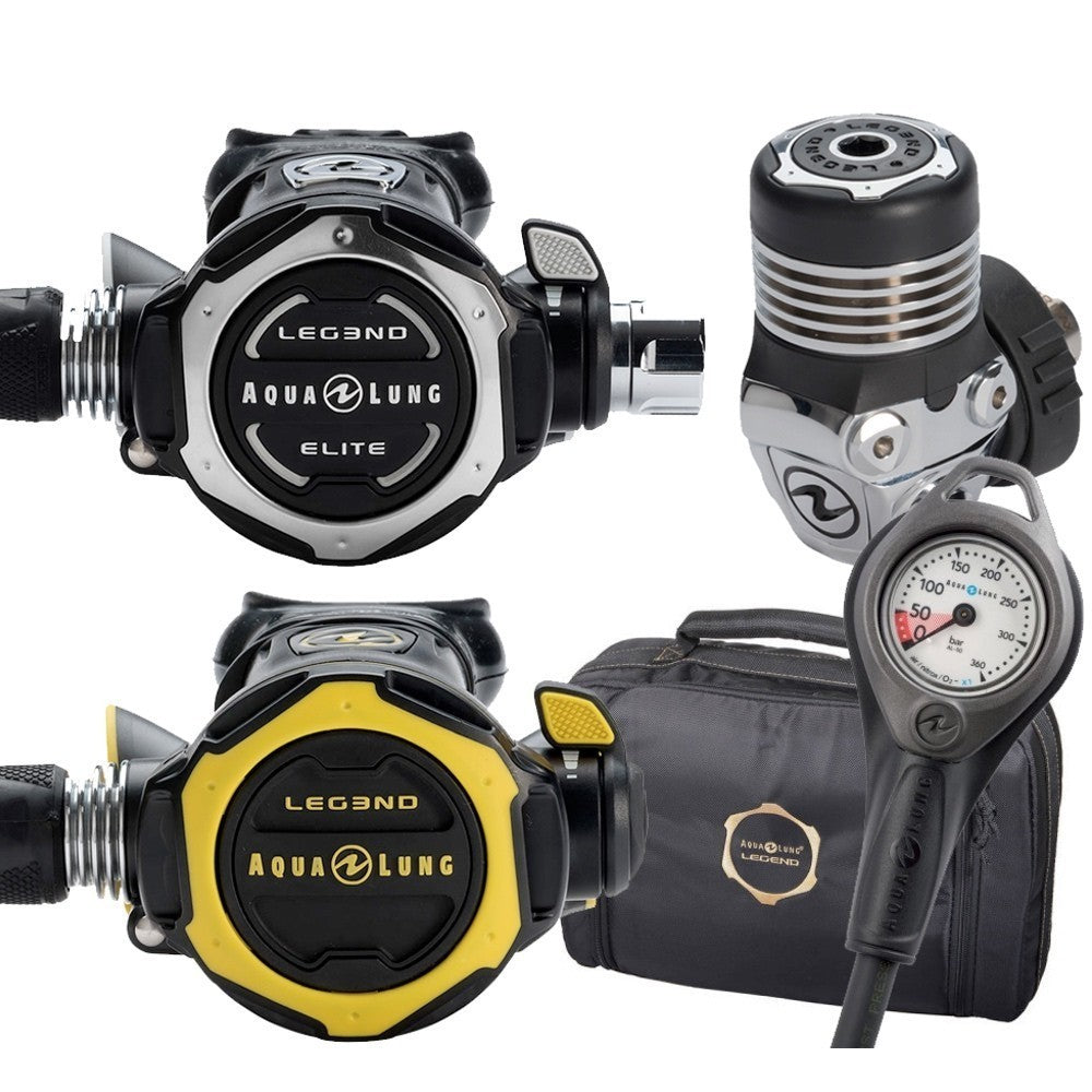 Aqua Lung Leg3nd Elite Regulator + Octopus, SPG, Bag