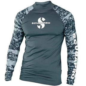 Scubapro UPF50 Long Sleeve Rash Guard - Mens Graphite