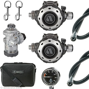 Apeks MTX-RC Long Hose Single Cylinder Regulator Set