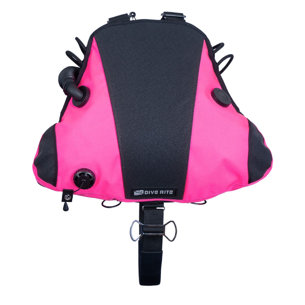 Pink Dive Rite Nomad Ray Sidemount System