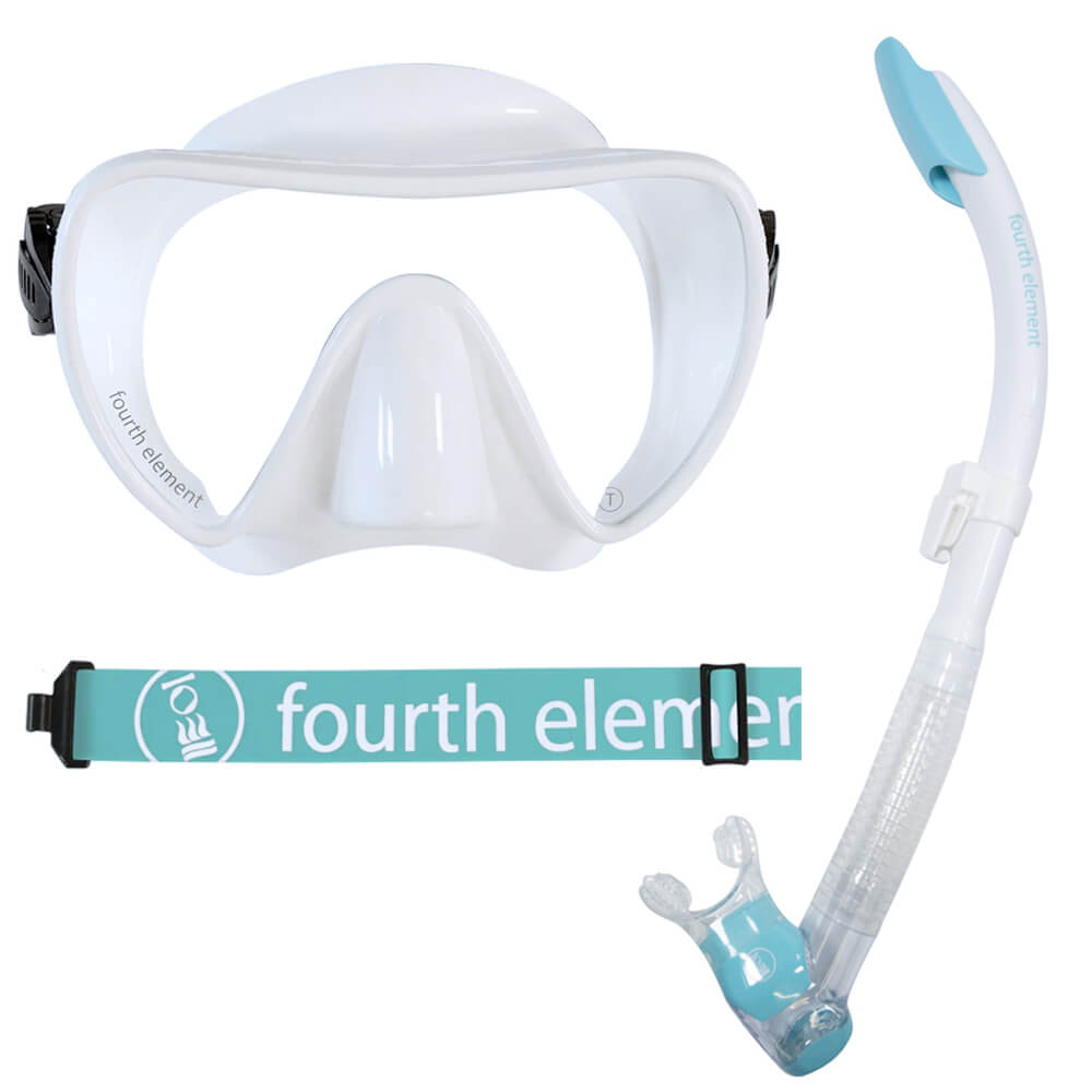 White Fourth Element Snorkelling Set 
