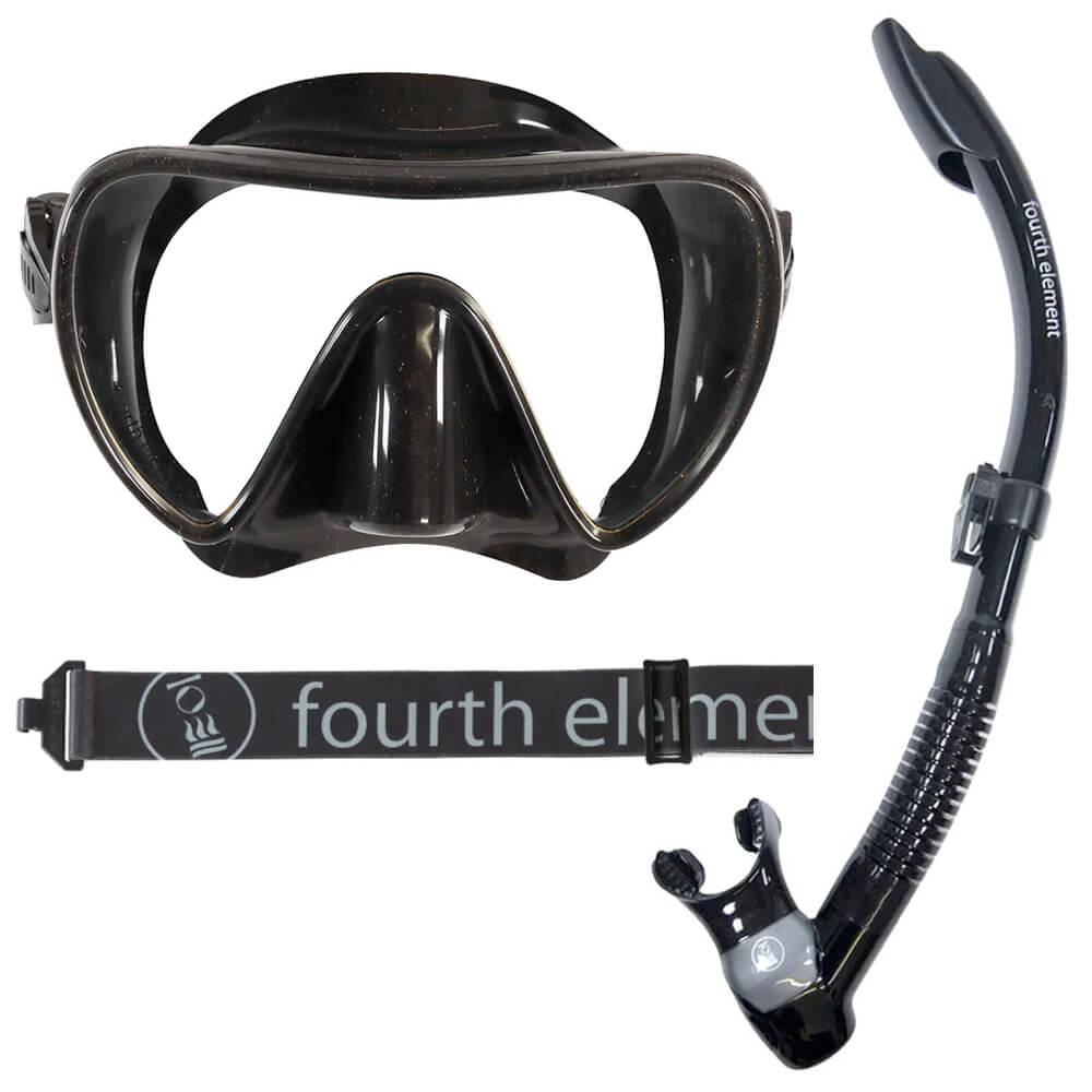 Black Fourth Element Snorkelling Set 