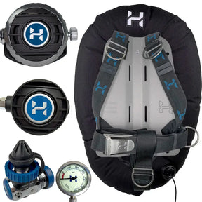 DIR Starter: Halcyon Eclipse Wing + Halo Aura H-50D Long Hose Regulator Package
