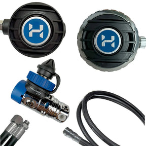 Halcyon H-75P Single Tank Long Hose Regulator Set