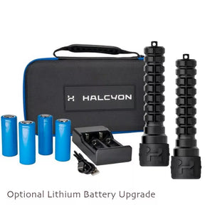 Halcyon Photon Lights with Case Charger and Batteries