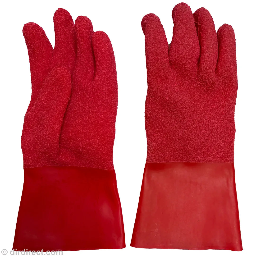 Kubi Textured Heavyweight Dry Gloves - Red - DirDirect