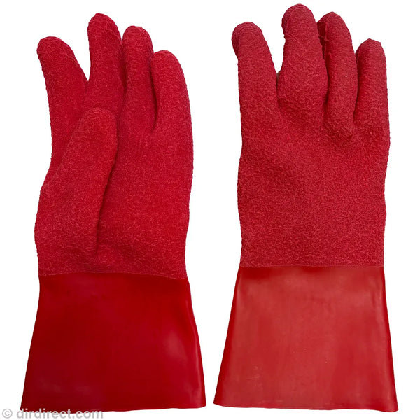 Kubi Textured Heavyweight Dry Gloves - Red - DirDirect