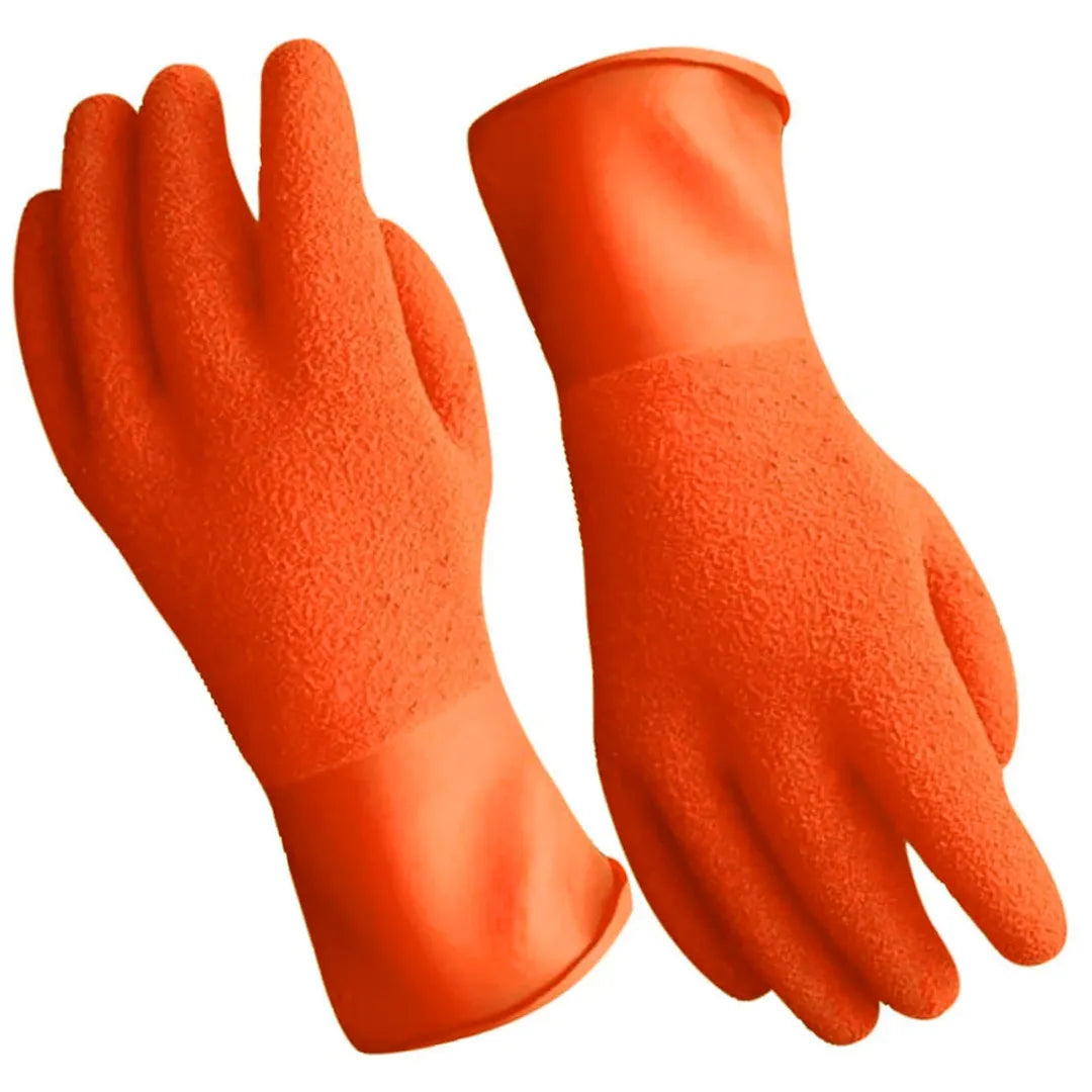 Orange Kubi Textured Heavyweight Dry Gloves
