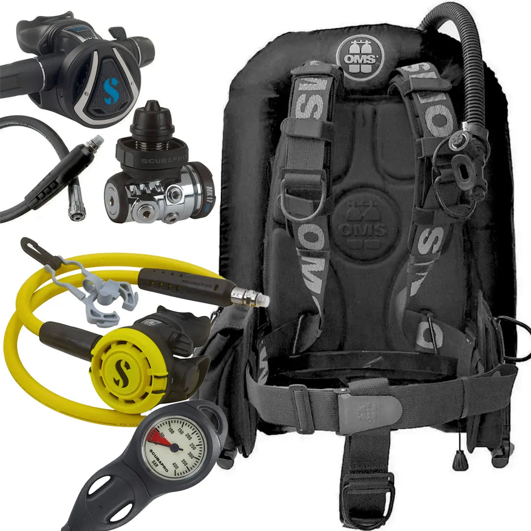 OMS single tank Wing System with Scubapro Regulators