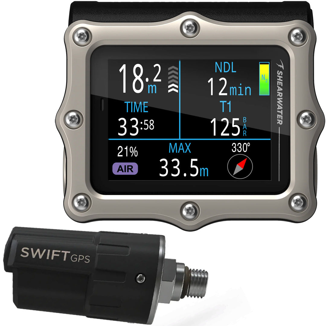 Shearwater Perdix 3 Silver with Swift GPS Transmitter