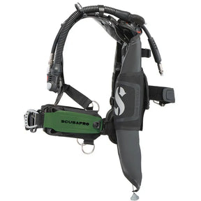 Scubapro Hydros Pro 2 BCD with army green monorail weight pockets