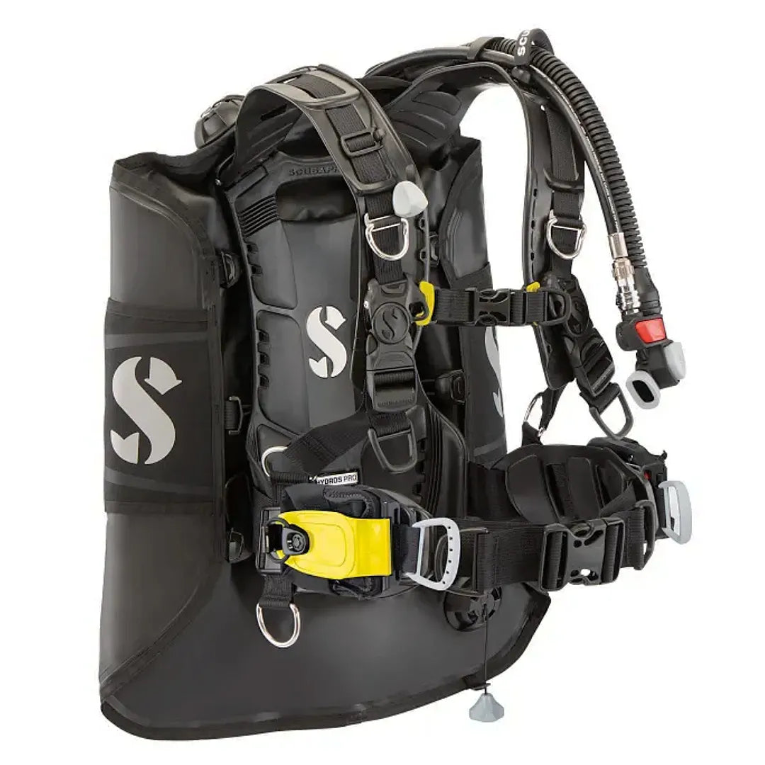 Scubapro Hydros Pro 2 BCD with yellow mini monorail pockets