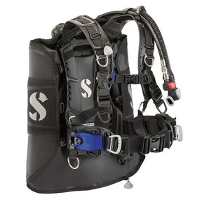 Scubapro Hydros Pro 2 BCD with blue mini monorail pockets