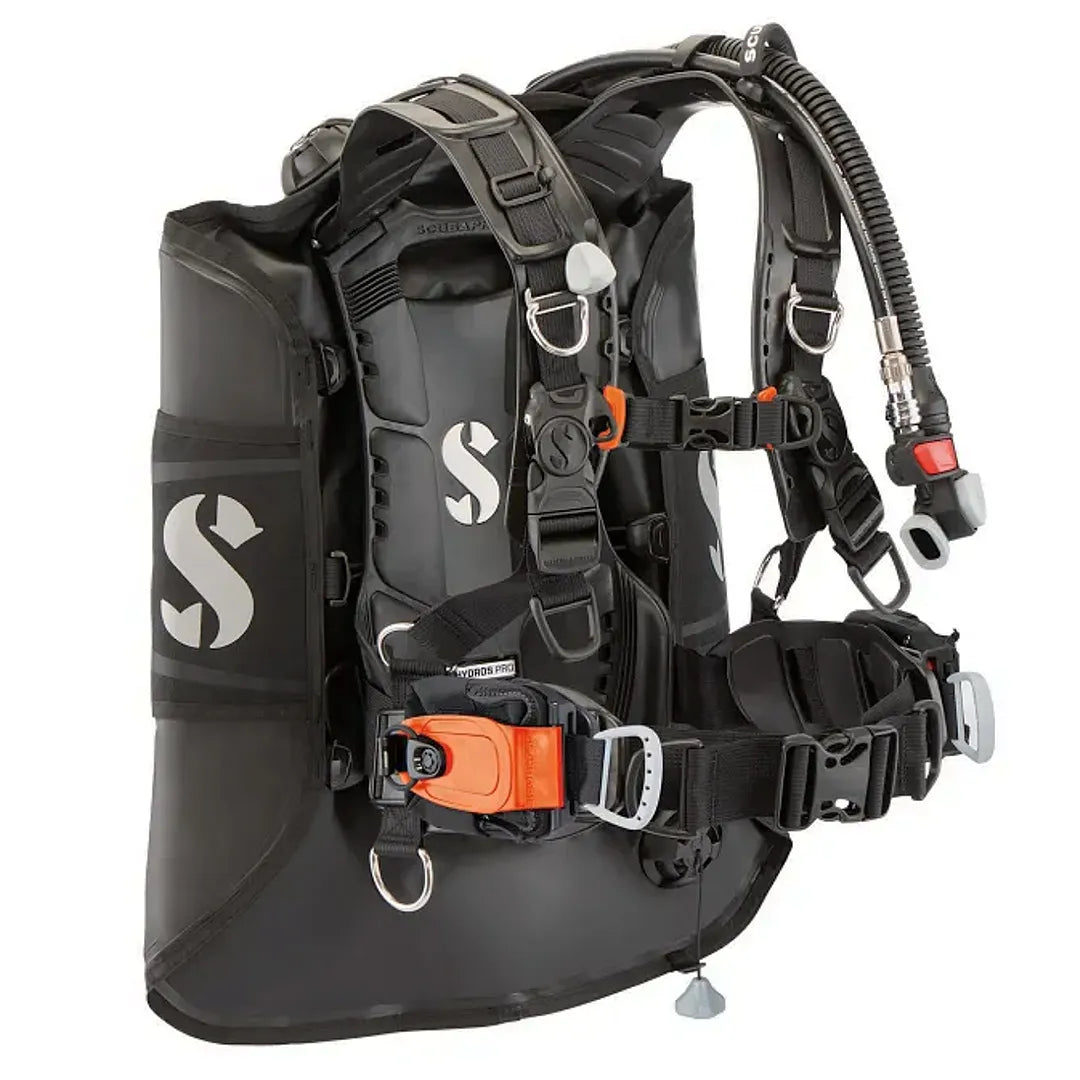 Scubapro Hydros Pro 2 BCD with orange mini monorail pockets