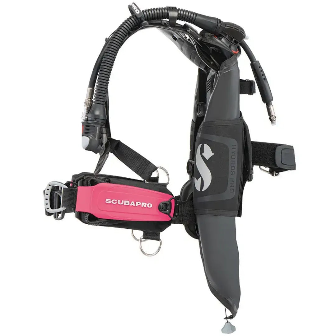 Scubapro Hydros Pro 2 BCD with pink monorail weight pockets