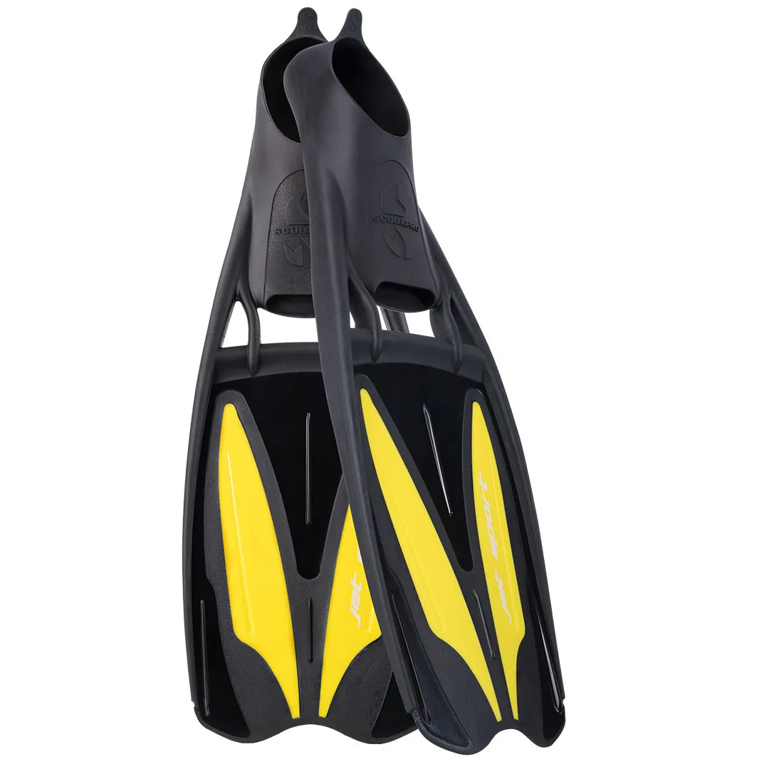 Yellow Scubapro Jet Sport Full Foot Fins