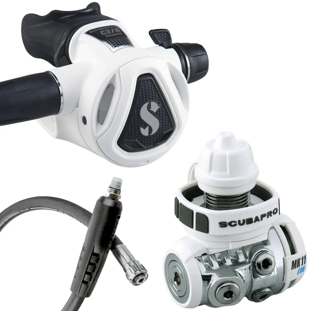 White Scubapro MK11 EVO 2 / C370 Regulator