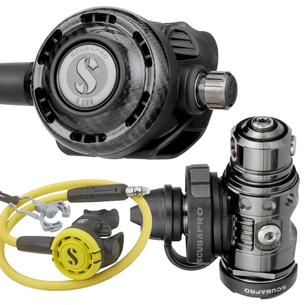 Scubapro MK19 EVO G260 Carbon Black Tech + R105 Octopus