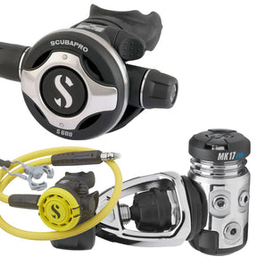 Scubapro S600 MK17 EVO Regulator with R105 Octopus A-clamp