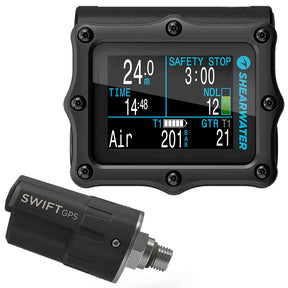 Shearwater Perdix 2 Ti Black with Swift GPS Transmitter