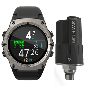 Silver Shearwater Teric with Swift GPS Transmitter