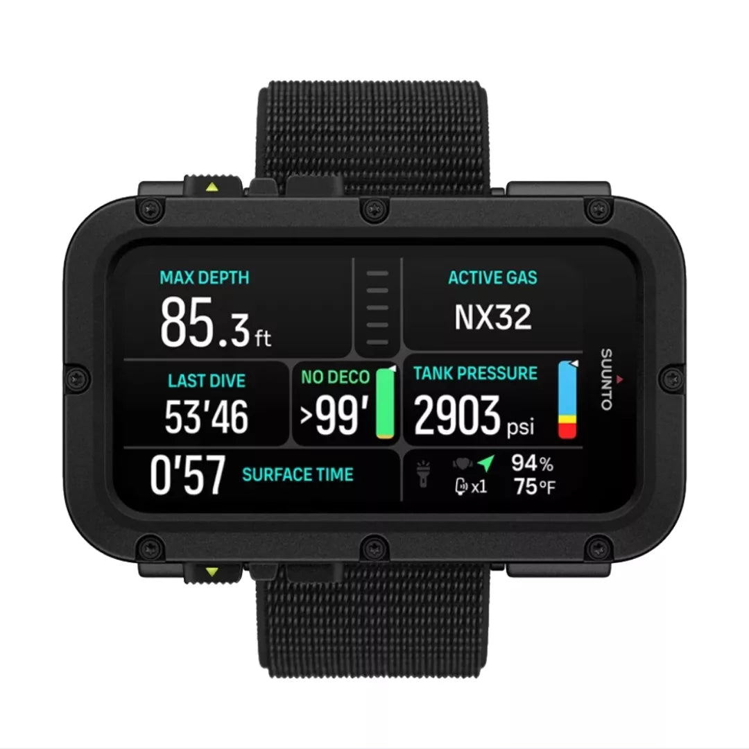 Suunto Nautic with textile strap front view