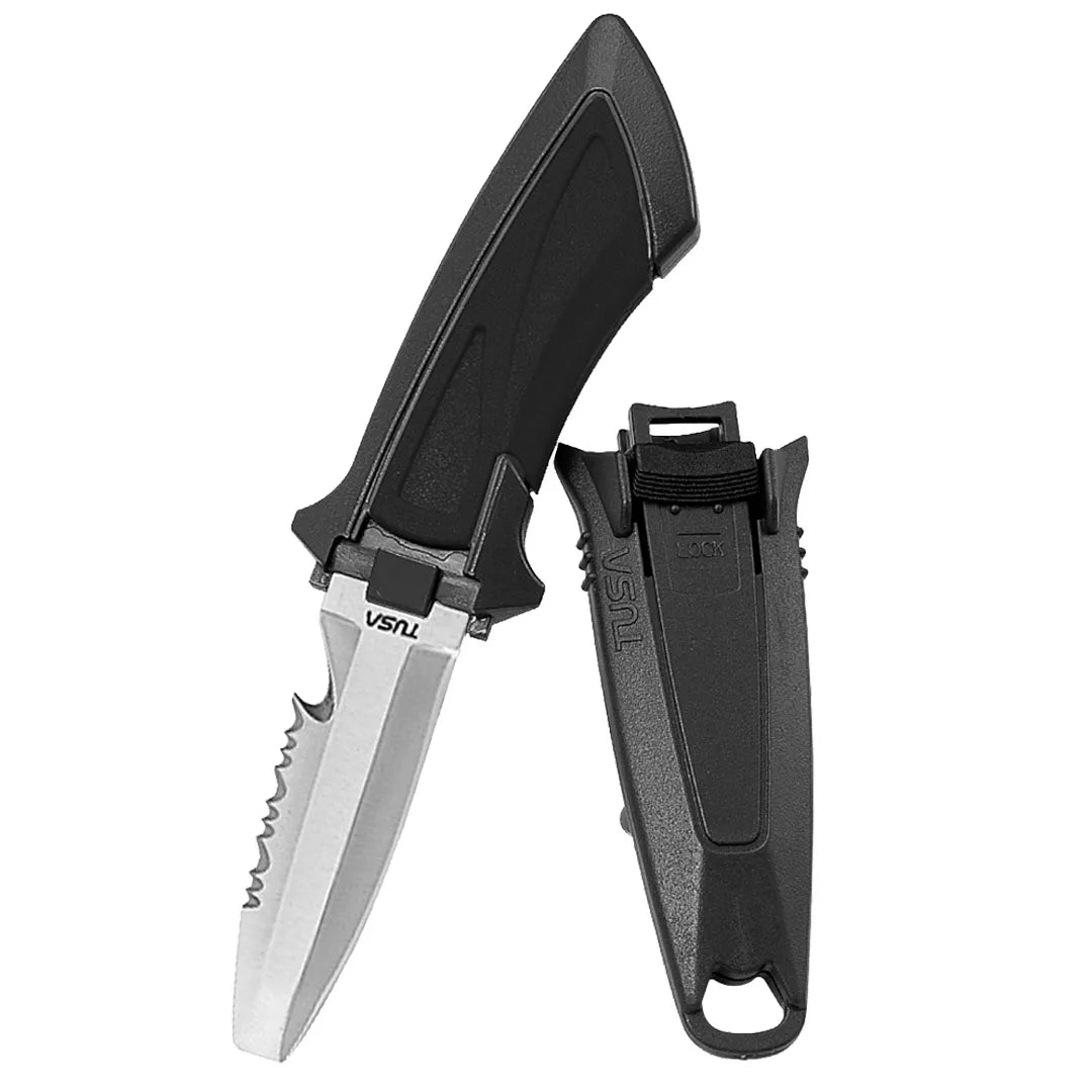Black Tusa Mini Dive Knife