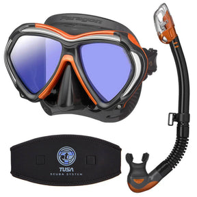 Orange Tusa Snorkelling Set